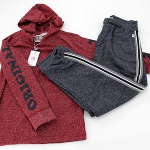 Boys 2-Piece Hoodie Neck T-shirt & Jogger Set